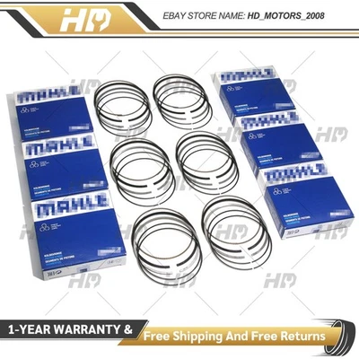 6x STD Piston Rings Set Mahle For BMW N57 E90 330d 535d X5 F10 F30 3.0 Diesel L6 - Image 1 of 4