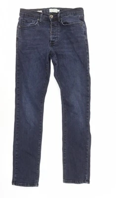 Topman Men's Blue Denim Jeans, Size S, Dark Wash - Image 1 of 4
