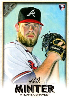 2018 Topps Gallery A.J. Minter Rookie Atlanta Braves #6 - Image 1 of 2