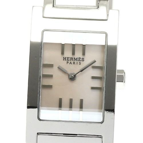 HERMÈS Orologio Hermes Tandem TA1.210 donna quadrante quarzo conchiglia scatola garanzia