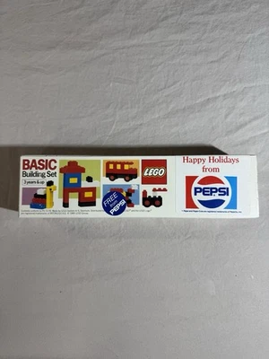 Vintage 1985 Lego Basic Building Set 1562 Happy Holidays From Pepsi Promo NEW - Image 1 of 4