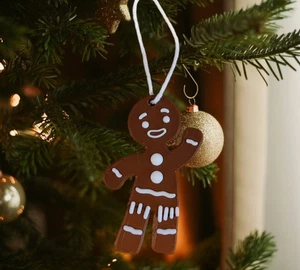 3D Printed Gingerbread Man Christmas Tree Ornaments (Set of 6) - Picture 1 of 1