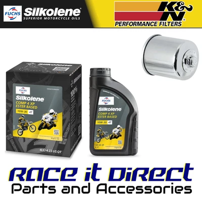 Aceite y filtro para Yamaha XV1900 CTS Stratoliner S 2006-2010 cromo Silkolene K&N Foto 1 de 4