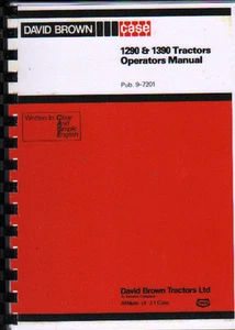 1980 David Brown Case 1290 & 1390 Tractor Operators Instruction Manual - Picture 1 of 1