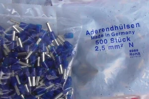 500 EMBOUTS de CABLAGE 1 x 2,5mm² KLAUKE