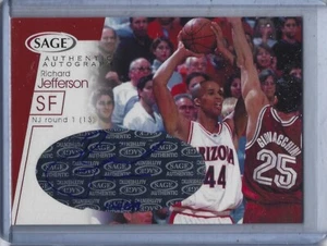 2001-02 Sage Richard Jefferson Autografo Auto Rookie RC #102/699 - Foto 1 di 1