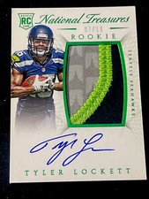 2015 National Treasures Rookie Autograph 3 Clr Jersey Seahawks Tyler Lockett /16