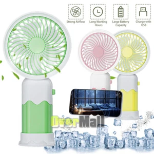 USB Desk Fan Small Mini Personal Cooling Fan for Office Home Hand-held Portable - Picture 1 of 22
