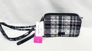 Vera Bradley RFID All in One Crossbody Bag Cozy Plaid Neutral New With Tags - Picture 1 of 15
