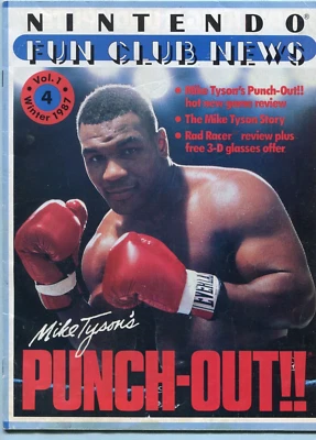 Nintendo Mike Tyson, Punch Out Fun Club News Magazine Winter 1987 Volume 1 #4, - Image 1 of 4
