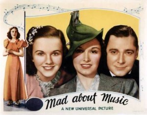 Mad About Music lobby card Deanna Durbin Gail Patrick Herber 1938 Movie Photo