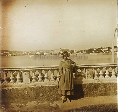 FRANCE Cannes Côte d’Azur Mode c1900 Photo Stereo Plaque verre V26L5n11 - Photo 1/2