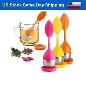 Silicone Tea Infuser Loose Leaf Tea Strainer for Fennel Tea Herbal Tea 3 Set - Picture 1 of 6