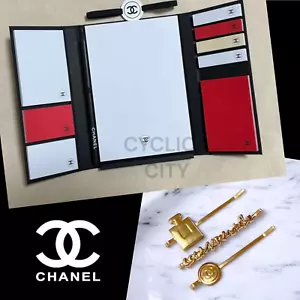 Chanel LA Collection Appunti Adesivi Quaderno e Spilla Capelli 3pz Oro COCO Mademoiselle - Foto 1 di 15