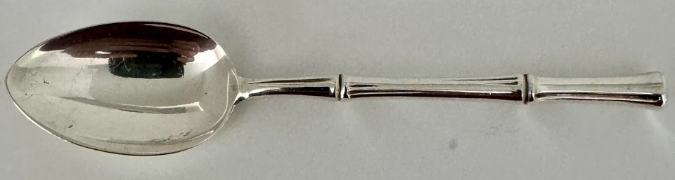 TIFFANY BAMBOO STERLING 7 1/4”  OVAL SOUP OR DESSERT SPOON (S) - Image 1 of 3