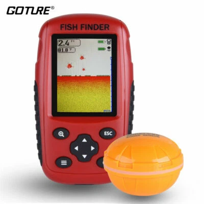 Portable Fish Finder 40M Depth Alarm Sonar Sensor Wireless Fishing Accessories - Image 1 of 4