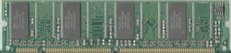 32 mb SDRAM MEMORY nec MC-454CB646F-A80 pc100 RAM chip desktop MC454CB646FA80 - Image 1 of 3