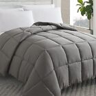 Cosybay Down Alternative Comforter (Dark Grey, Cal-King) - All Season Soft Quilt