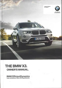 BMW X3 F25 Owner´s Manual 2014 Handbook Betriebsanleitung BA - Picture 1 of 1