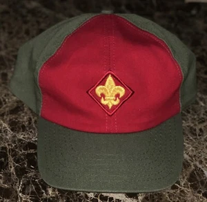 Gorra de béisbol vintage Boy Scouts of America BSA roja verde Snapback NUEVA EE. UU. - Imagen 1 de 4