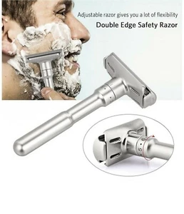 Adjustable Double Edge Safety Razor Best Quality Stainless Steel, Shaving - Picture 1 of 19