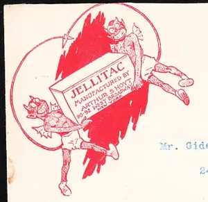 Quack Medicine ? Jellitac WINGED DEVIL Logo Arthur Hoyt New York 1907 Cover 2q - Picture 1 of 3