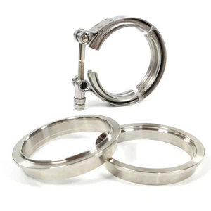 4" Inch V-Band Clamp Flanges Kit 102mm Male Female Flange for Turbo Exhaust Pipe - Bild 1 von 6