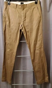 J Crew Chino Hose Herren 31 x 32 hellbraun 770 gerade Chambray Stretch Hose - Bild 1 von 7