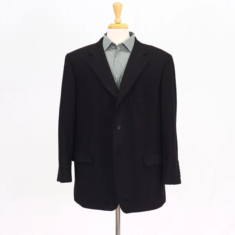 Abrigo Blazer Chaqueta Caruso 52R Marrón Deportivo Sólido 3B Cachemira Foto 1 de 4