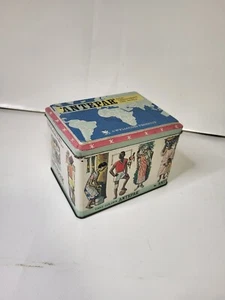 Vintage Antepar Medicine Tin Roundworm Expeller Advertising Tin Box Litho - Foto 1 di 10