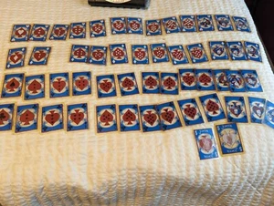 Vntg Fahrrad Standard Poker Spielkarten klar transparent blau fehlt - Bild 1 von 4