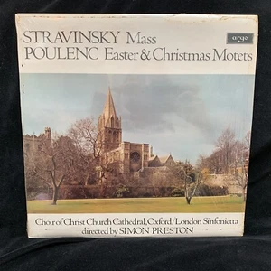 STRAVINSKY Mass & POULENC Motets - Simon Preston - ARGO ZRG-720 ST LP IN SHRINK - Picture 1 of 5