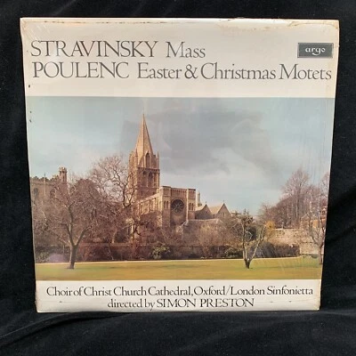 STRAVINSKY Mass & POULENC Motets - Simon Preston - ARGO ZRG-720 ST LP IN SHRINK - Image 1 of 4