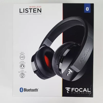 Focal Listen Wireless Bluetooth Headphones Black - Image 1 of 4