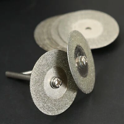 Durable Mini Diamond Cutting Discs + Arbor For Grinder Drill Fit Rotary Tool - Image 1 of 4