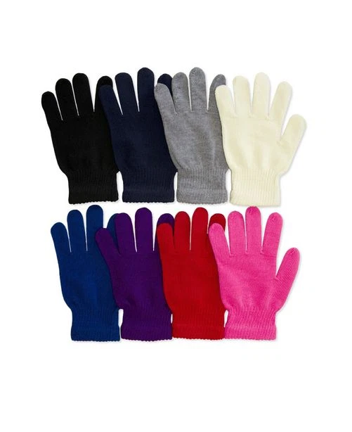 Mujeres Informales Mágicos Tejidos Guantes Cálidos Invierno Sólidos Senderismo Nieve Esquí Camping Foto 1 de 1