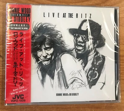 RONNIE WOOD & BO DIDDLE JAPAN FACTORY SEALED CD MINT JVC VDPZ-1329 1988 OBI - Image 1 of 4