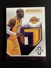 2013-14 Kobe Bryant Panini Innovation Memorable Memorabilia 3Clr Prime Patch /25