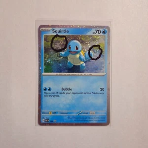 2 SWIRL C 🌀 Squirtle 048 Cosmos Holo Promo Scarlet Violet 151 Pokemon Card NM - Picture 1 of 2