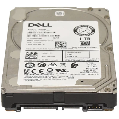 Dell Exos 7E2000 Seagate 1TB 2.5 inch SATA HDD 7.2k ST1000NX0443 08DN1Y - Image 1 of 4