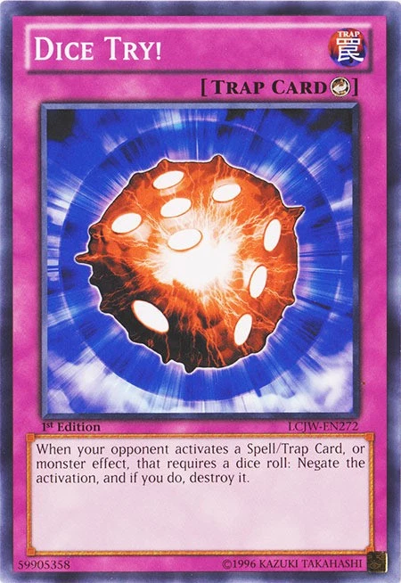 Dice Try! - LCJW-EN272 - Common - 1st Edition Near Mint Legendary Collection 4:  - Image 1 of 1