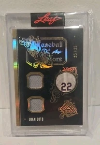 2025 Leaf Seasons in the Sun JUAN SOTO 25/35 Dual Jersey NY METS SEALED !!! FEUER - Bild 1 von 2