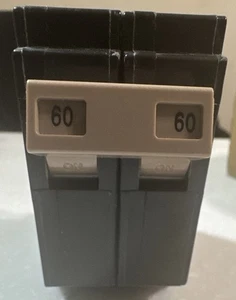 C260 2-poliger 60-Amp Leitungsschutzschalter, Typ C3/4 Zoll aufsteckbares Formgehäuse Circuit B - Bild 1 von 5
