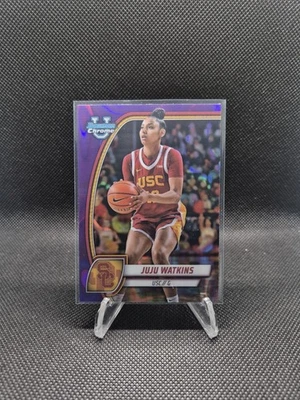 2024-25 Bowman University Chrome JuJu Watkins 紫色熔岩折射器 — 第 1/2 张图片