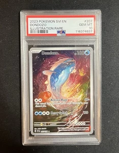 2023 POKEMON SVI EN-SCARLET & VIOLET ILLUSTRATION RARE #207 DONDOZO PSA 10 - Picture 1 of 2