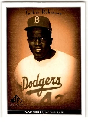 2002 SP Legendary Cuts Jackie Robinson #37 Brooklyn Dodgers - Image 1 of 2
