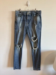 Good American Good Legs Distressed Stretch Skinny Jeans Gr. 10/30 - Bild 1 von 3