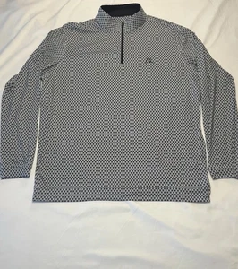 Pullover elástico Rhoback para hombre azul 1/4 cremallera Texas Lone Star AOP para hombre XL - Imagen 1 de 7