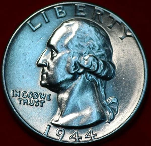 Uncirculated 1944 Philadelphia Mint Silver Washington Quarter - Picture 1 of 2