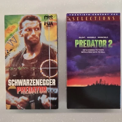 VHS Lot: Predator 1 & 2: Arnold Schwarzenegger, Danny Glover (1987, 1990) - Image 1 of 3